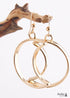 Boho Earrings, RH Dangle Earrings, Heart Loop